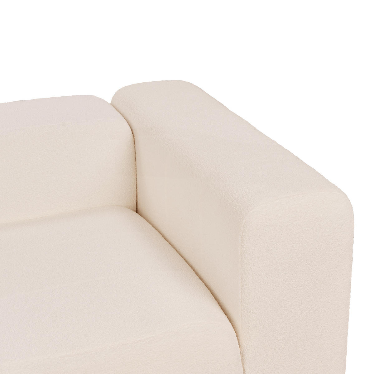 2-SITZER-SOFA Bouclé hellbeige Falsterbo - Beige, Textil (204/70/105cm) - Beliani