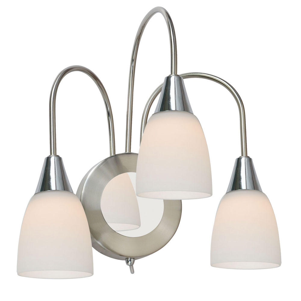 LED WANDLEUCHTE Casa Metall Nickel Matt - Silberfarben, Glas (26/31.5/21.5cm) - Wofi