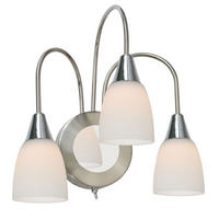 LED WANDLEUCHTE Casa Metall Nickel Matt - Silberfarben, Glas (26/31.5/21.5cm) - Wofi