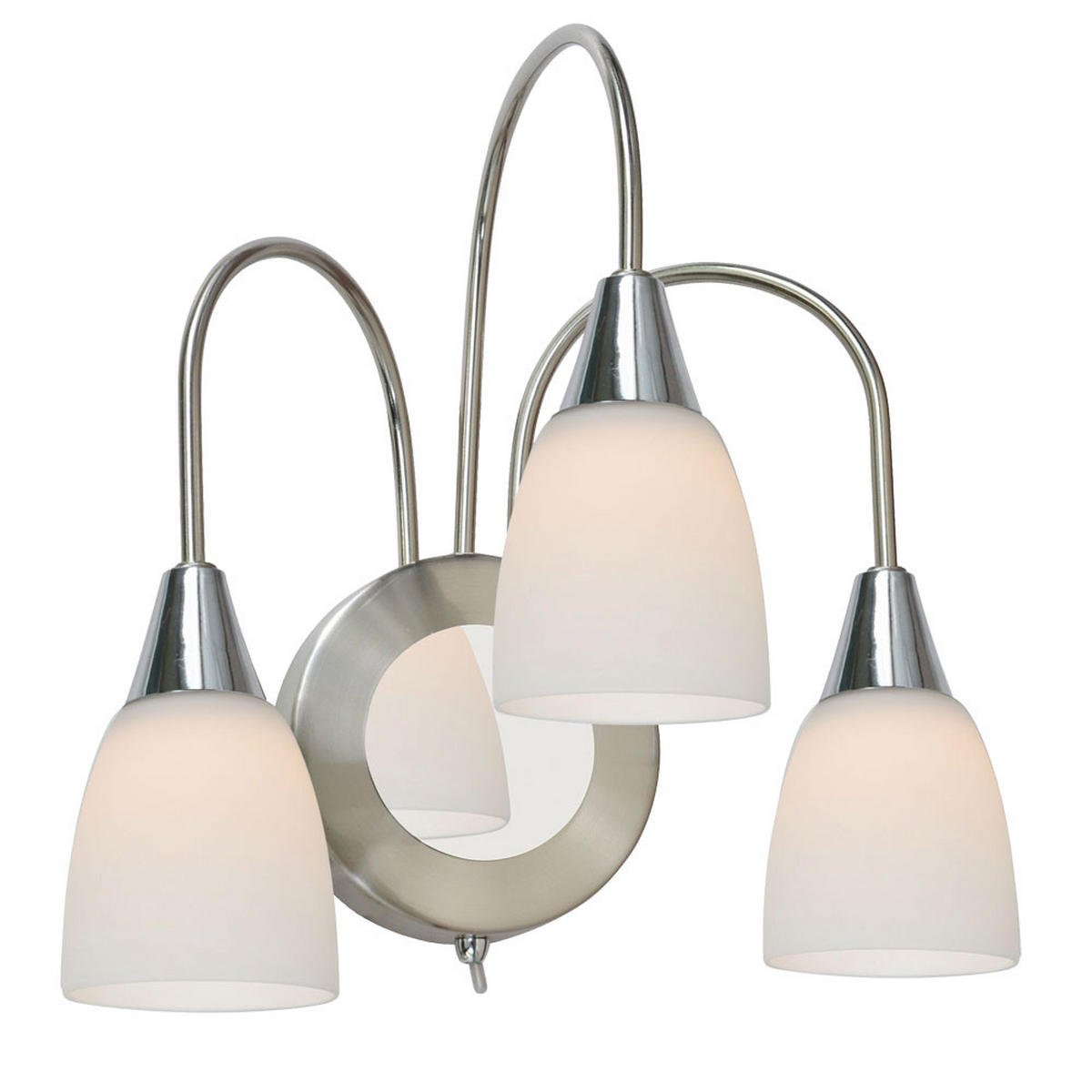 LED WANDLEUCHTE Casa Metall Nickel Matt - Silberfarben, Glas (26/31.5/21.5cm) - Wofi