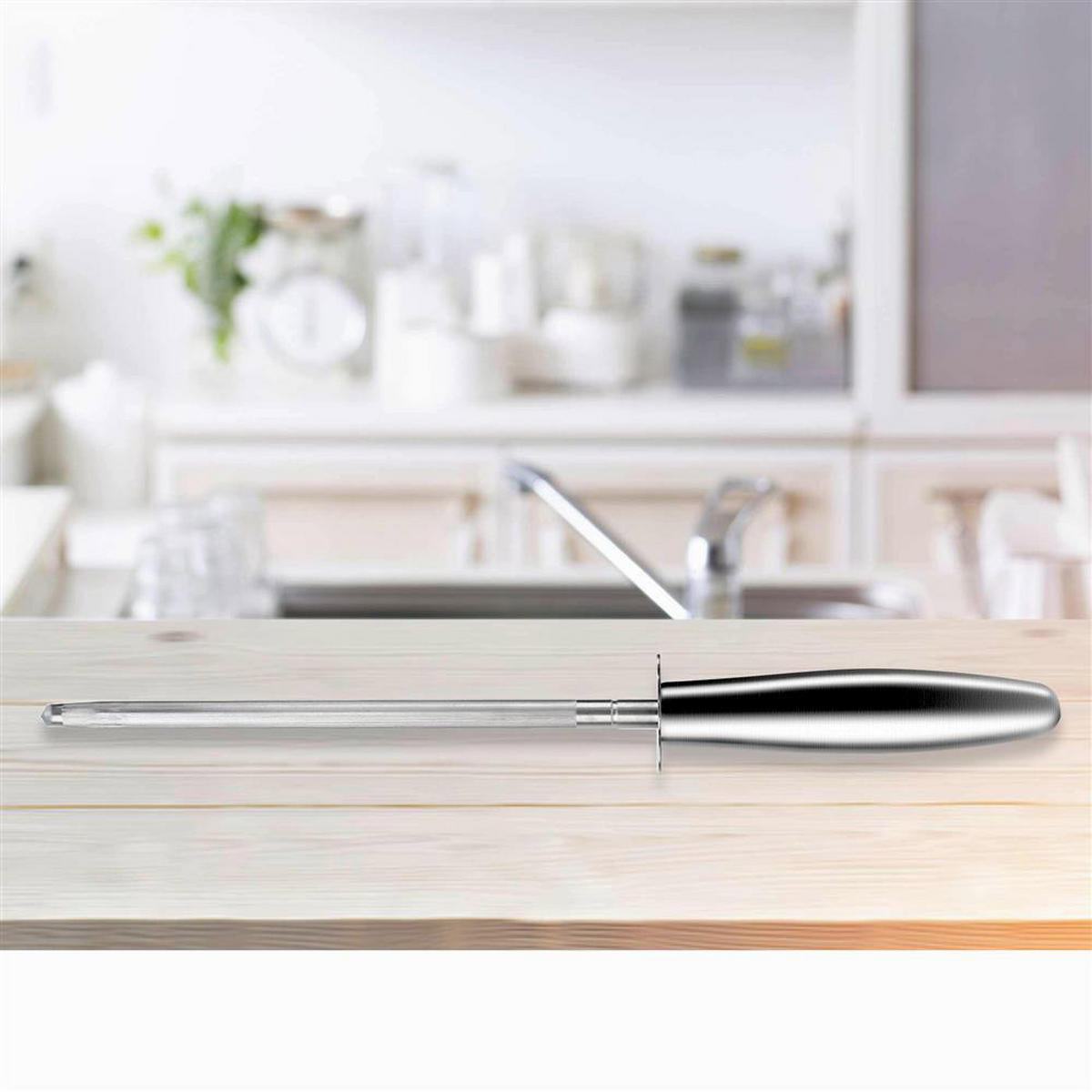 WETZSTAB - Silberfarben, Metall - Intirilife