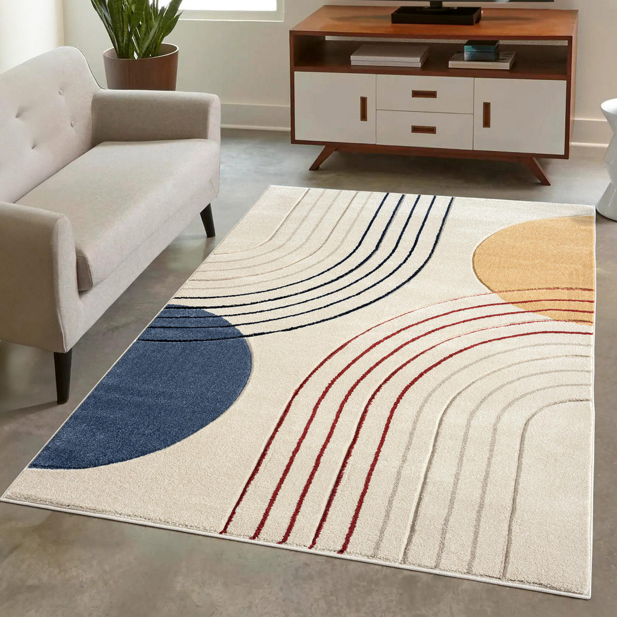 KURZFLOR-TEPPICH Bonito 7170 Multicolor 200x290 cm - Multicolor, Textil (200/290cm) - carpet city