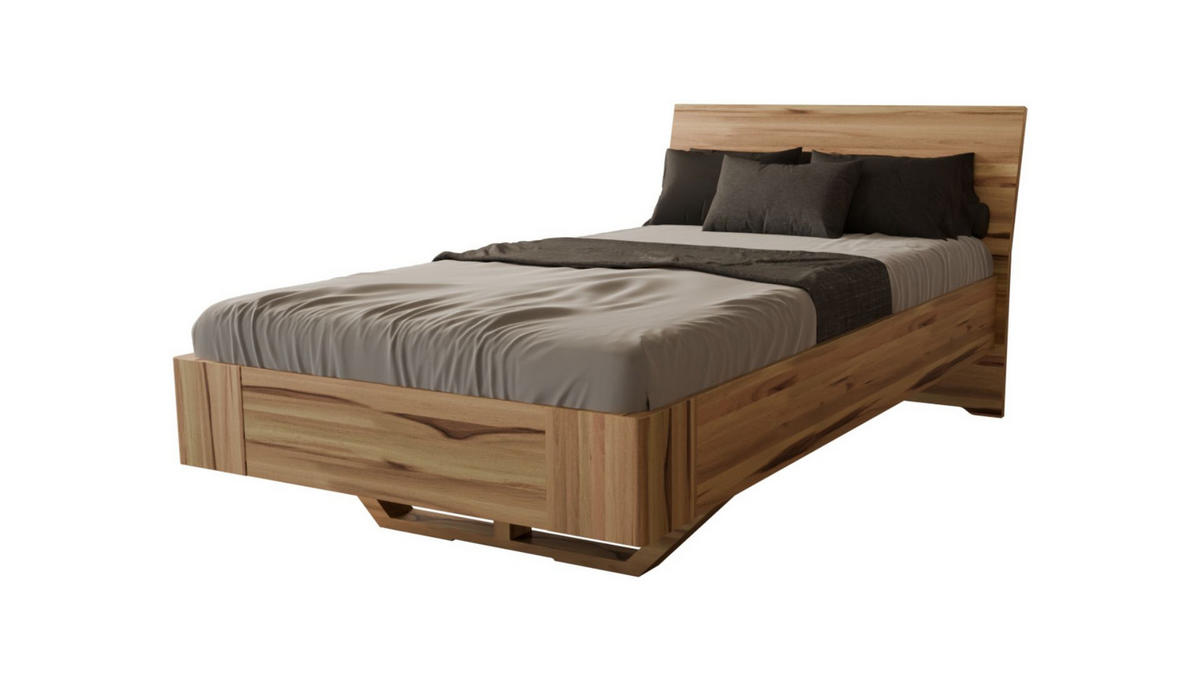 SCHWEBEBETT 120/200 cm aus Kernbuche - Braun, Holz (120/200cm) - MeinMassivholz