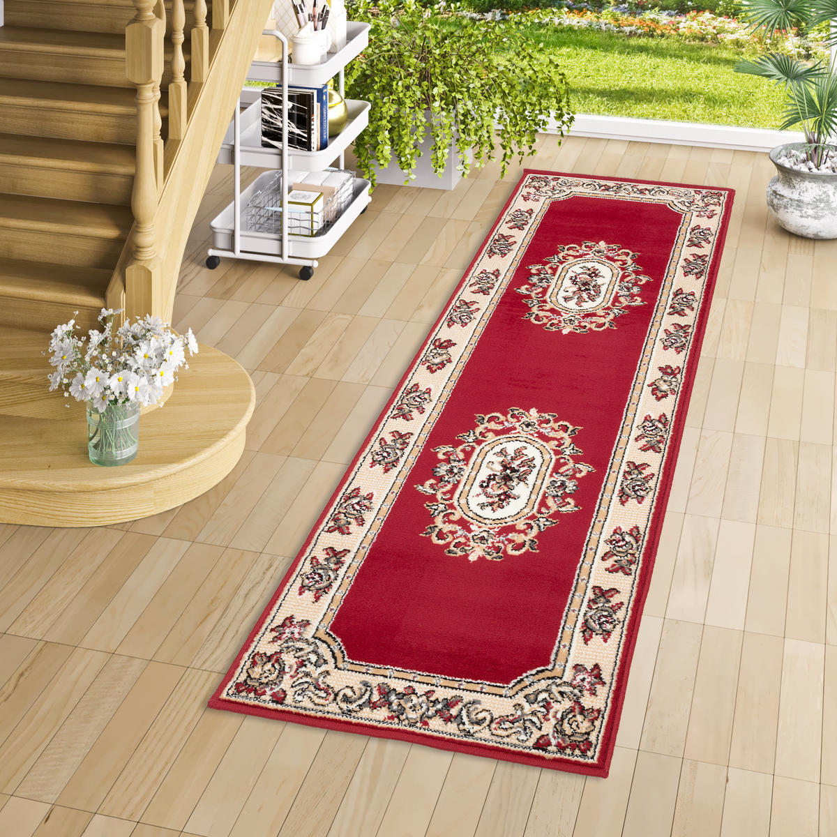 ORIENT VELOURS TEPPICH LÄUFER TRENDLINE - Rot, Textil (70/230cm) - Pergamon