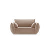SESSEL Kaelle aus Samt beige - Beige, Textil (100/85/128cm) - Micadoni