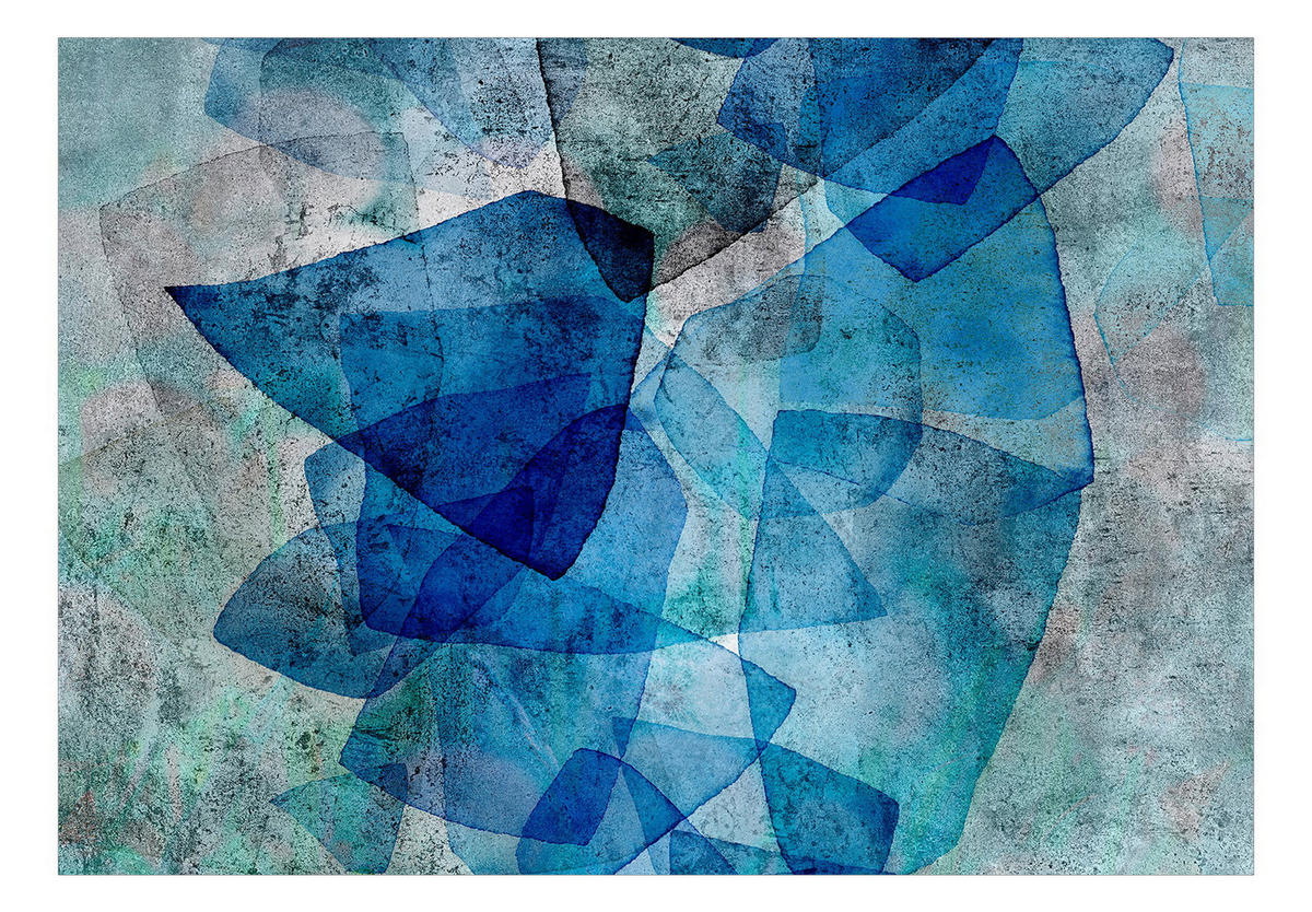 SELBSTKLEBENDE FOTOTAPETE 392/280 cm - Blau/Grau, Kunststoff/Textil (392/1cm) - KUNSTLOFT