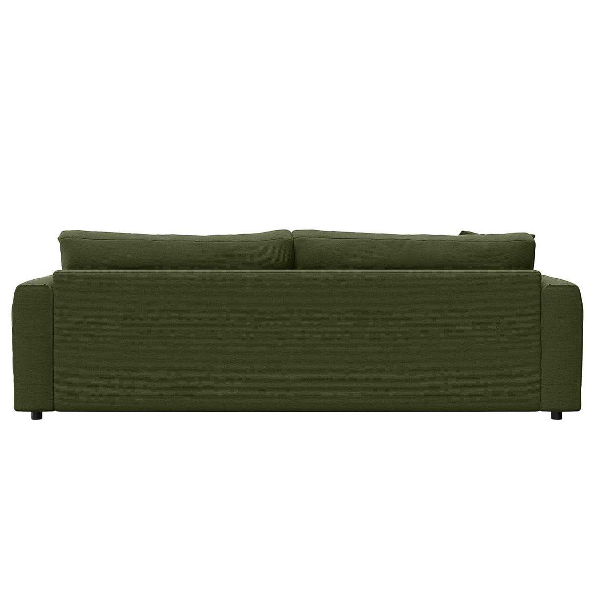 3-SITZER SOFA - Schwarz/Grün, Holz/Kunststoff (238/79/106cm) - home24