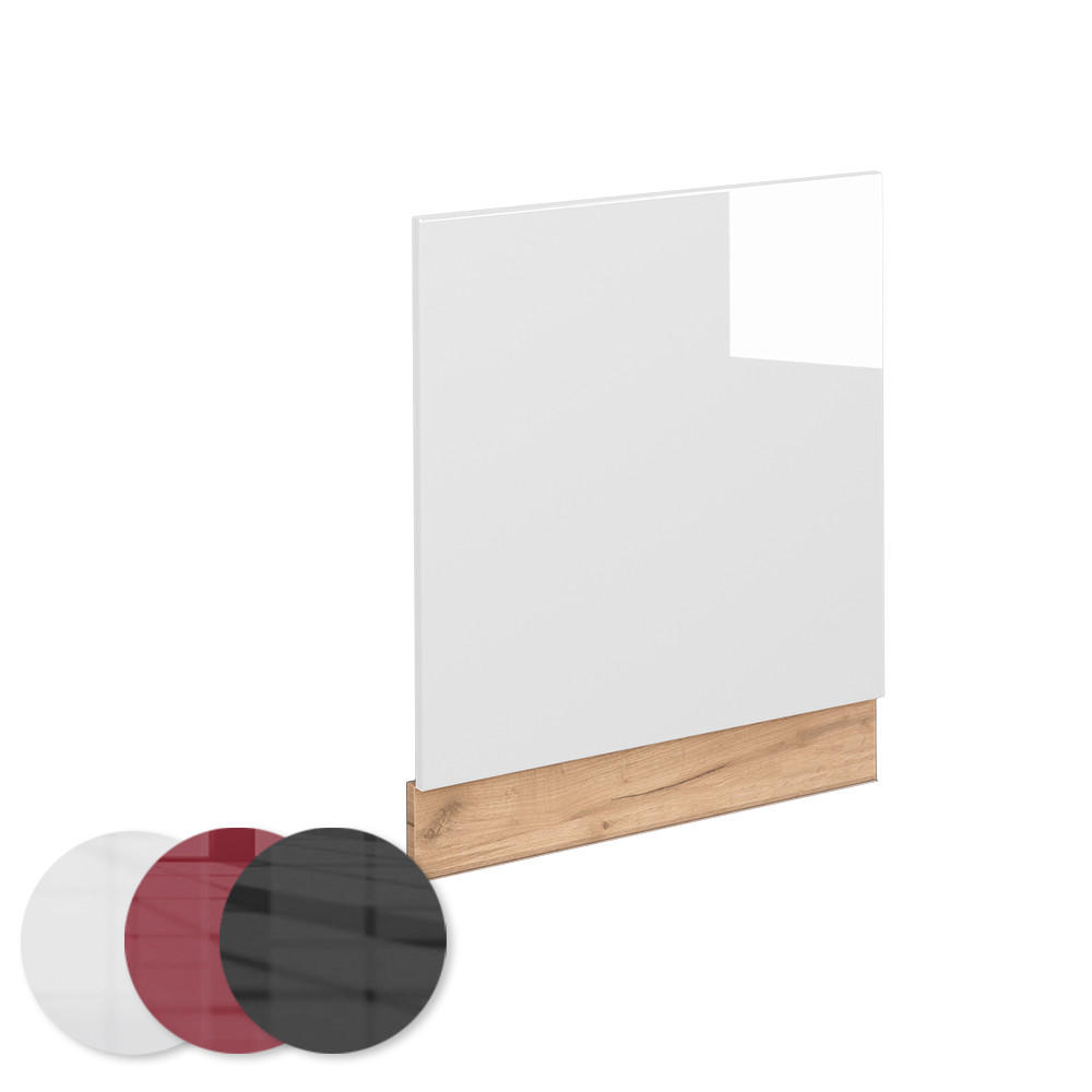 FRONTBLENDE Fame-Line Weiß Hochglanz 60 cm ohne AP - Honigeiche/Weiß Hochglanz, Holzwerkstoff (60/67.4/1.6cm) - Vicco