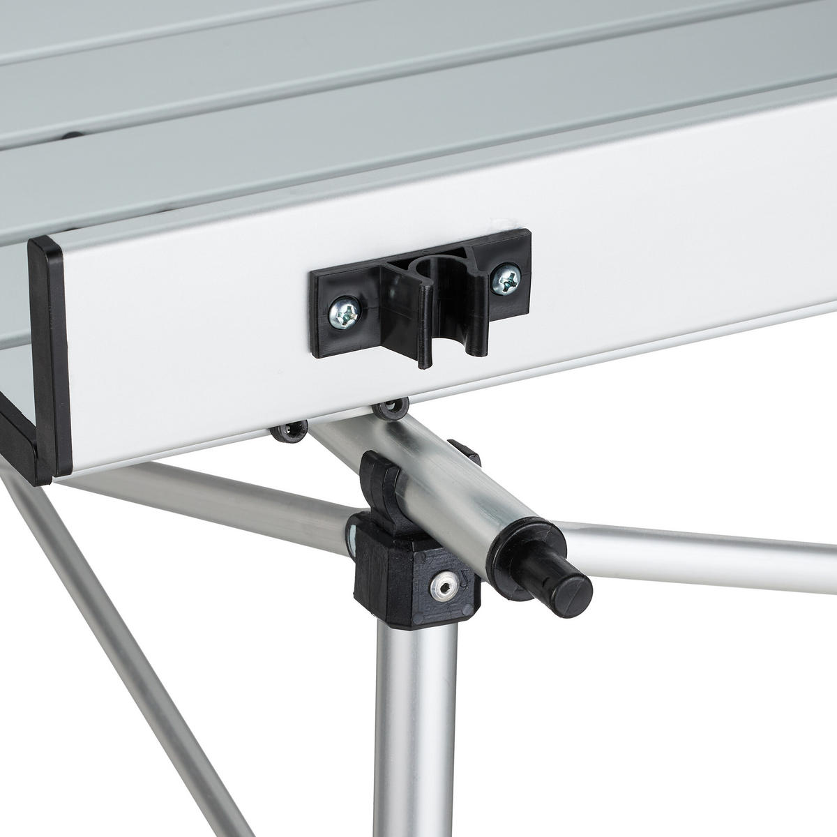 KLAPPTISCH - Silberfarben, Metall (70/70/70cm) - Relaxdays