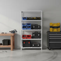 SCHRAUBREGAL PANDA TALL | HxBxT 200x100x40cm | 5 Fachböden | Fachlast 75kg | Weiß - Weiß, Metall (100/200/40cm) - Sonstige