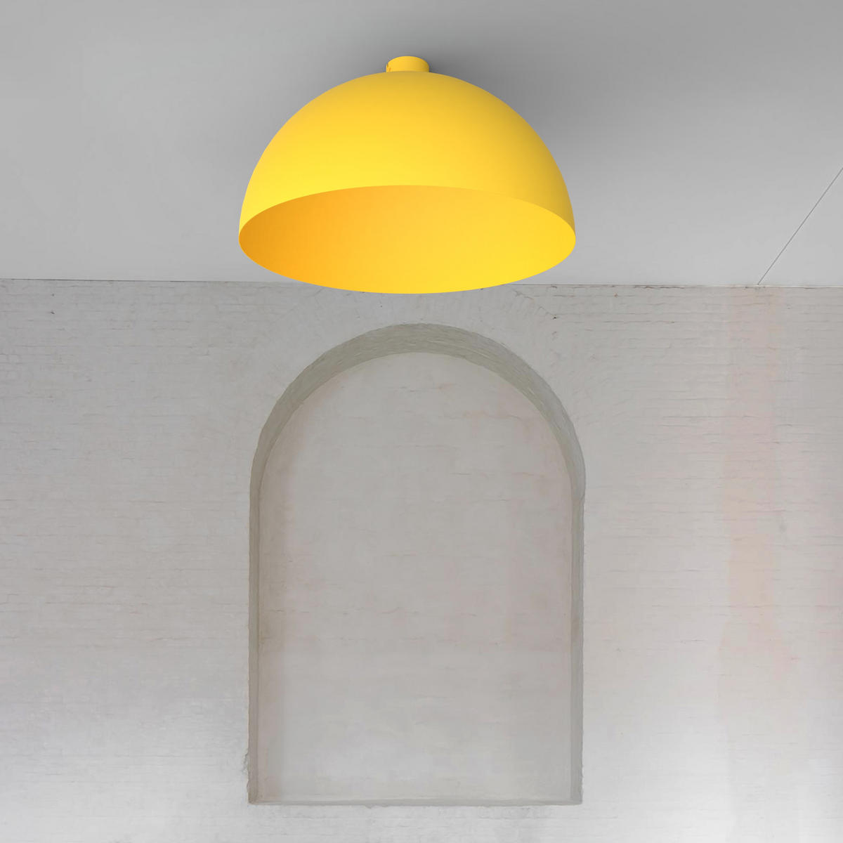 DECKENLEUCHTE - Gelb, Metall (60/60/30cm) - Lumicom