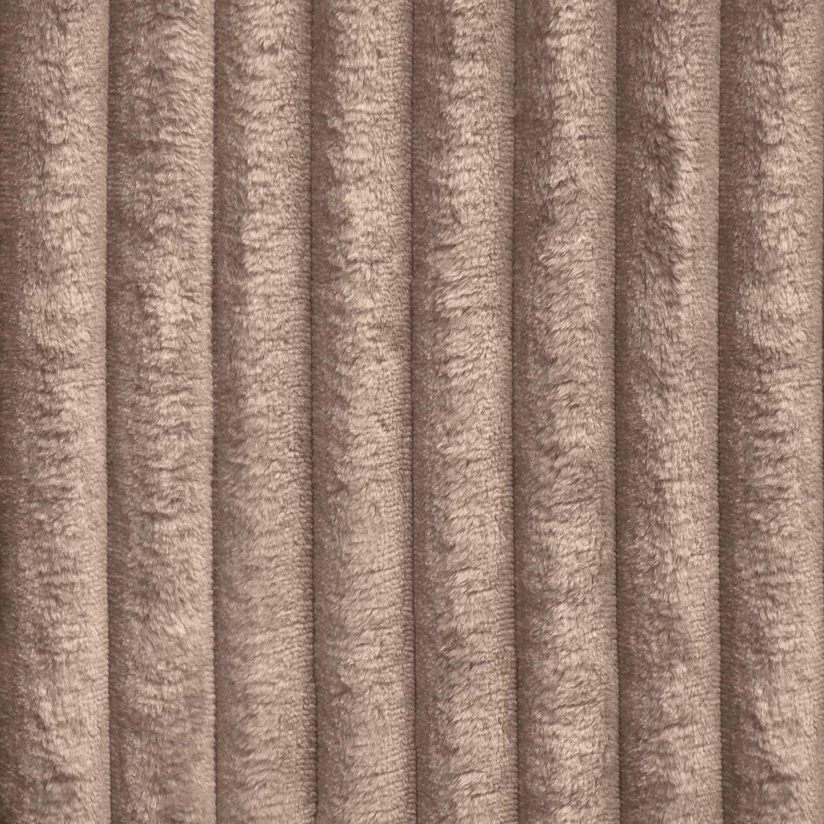 SCHLAFSOFA GERADE Gerippter Samt Taupe 216cm - Taupe, Textil (216/90/100cm) - Sia Home
