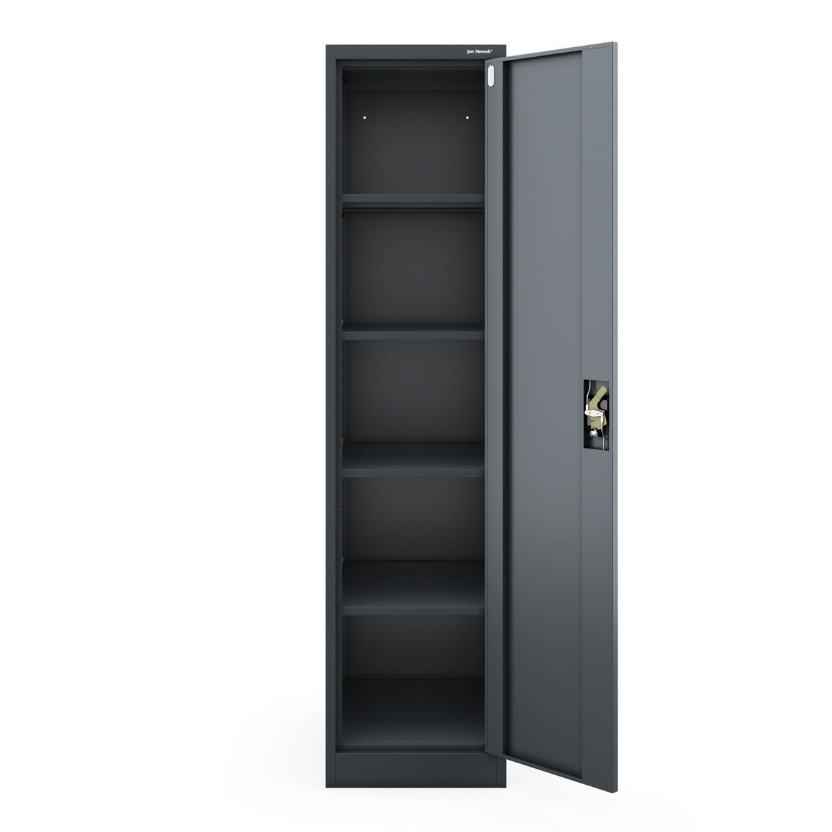 AKTENSCHRANK ALEX D600 - Anthrazit, Metall (45/185/60cm) - Jan Nowak