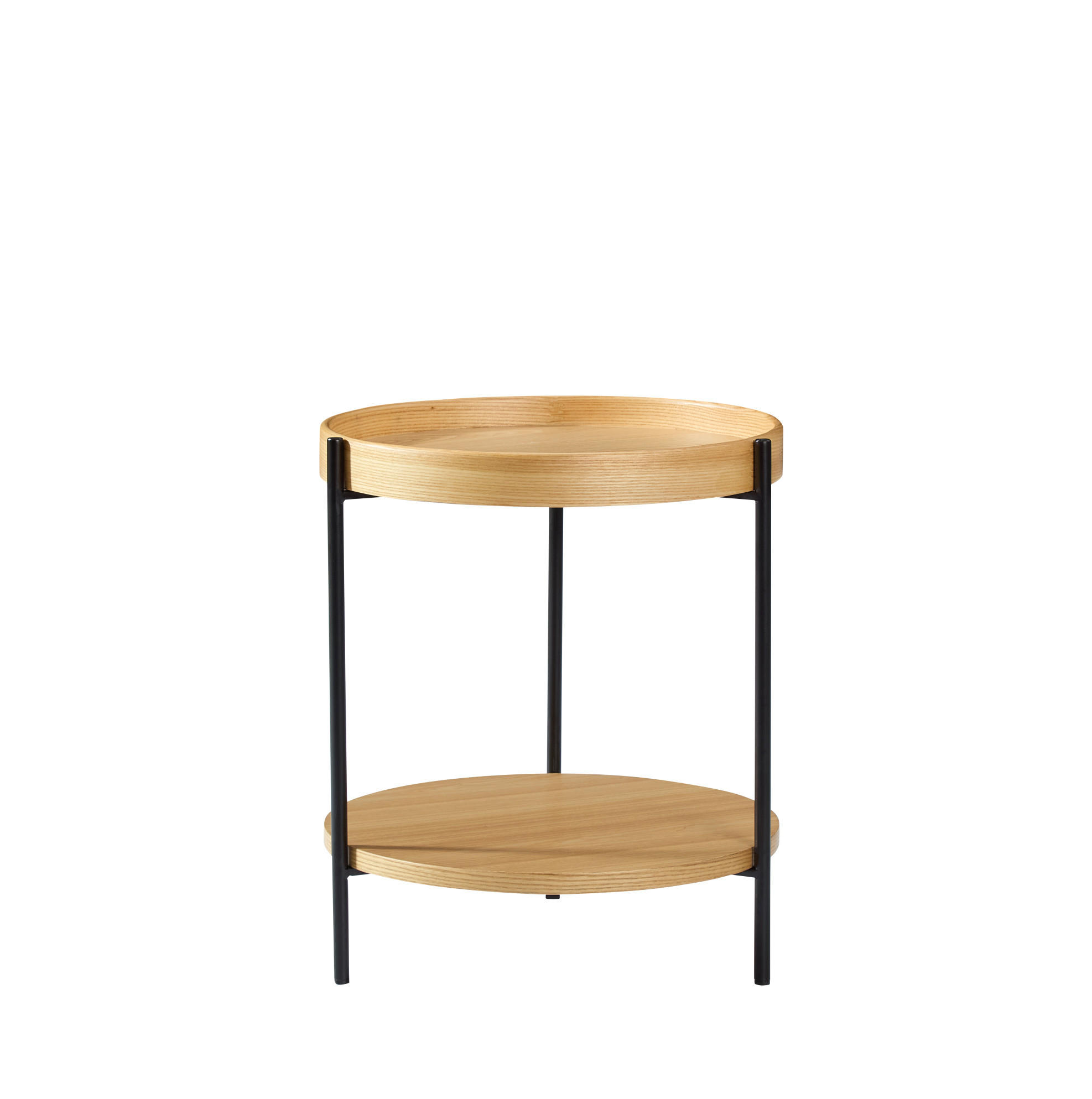 COUCHTISCH Ø69/38 cm natur aus Massivholz und MDF mit Couchtisch - Naturfarben, Holzwerkstoff (44/44/48cm) - OKMYHOME