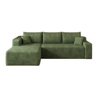 ECKSOFA 241/151/58 cm grün aus Stoff ohne Montage - Grün, Textil (151/241cm) - OKWISH