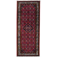 LÄUFER Orient handgeknüpft Assadabad Rot 200/84 cm Schurwolle - Rot, Textil (84/200cm) - Looma