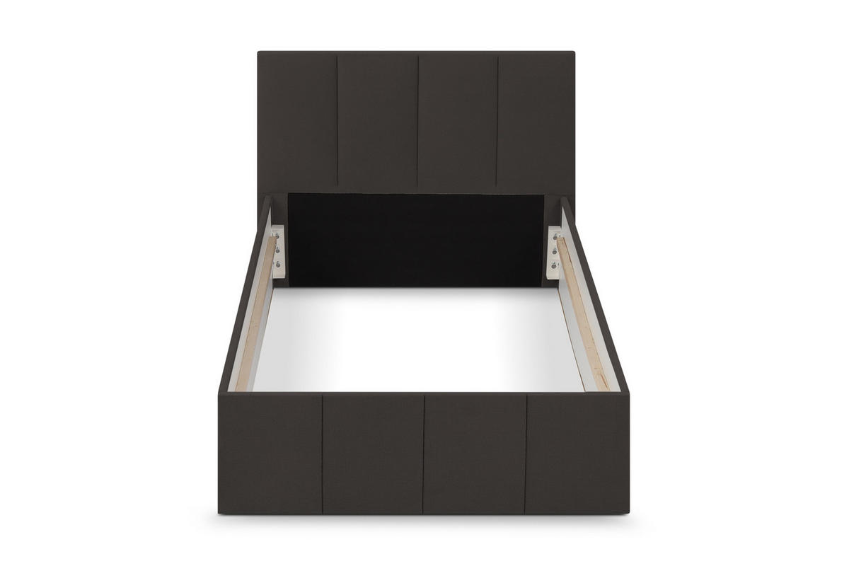 POLSTERBETT Dalas Anthrazit 100 x 200 x 40 cm Stauraum Ohne Matratze und Lattenrost - Anthrazit, Holz (100/200cm) - Halmon Schlafkomfort Betten 