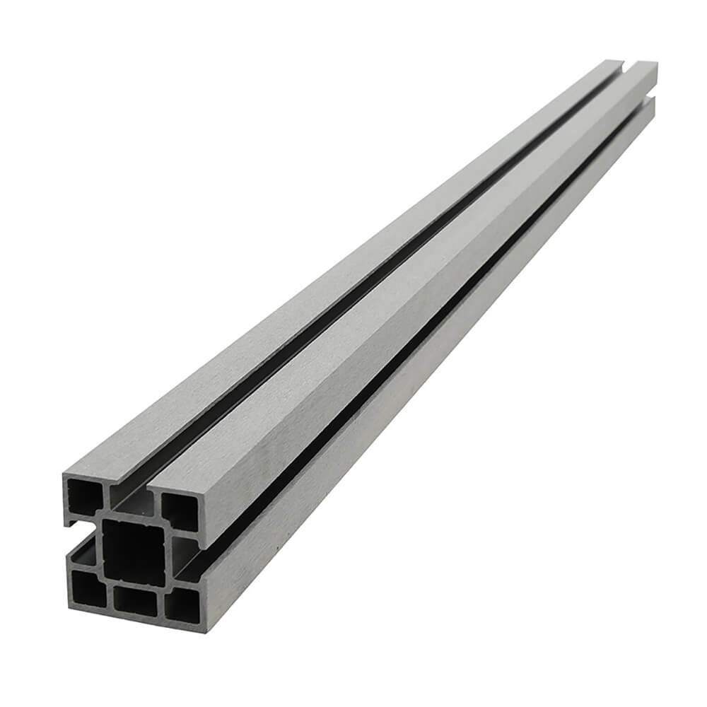 WPC SICHTSCHUTZZAUN CALLADO - 1 x Pfosten - Anthrazit, Kunststoff (10/185cm) - Home Deluxe