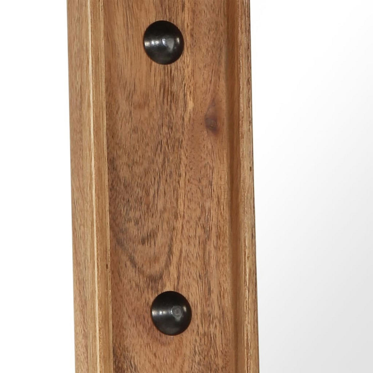 SPIEGEL Akazienholz Massiv 50x50 cm - Braun, Holz (50/50/1cm) - furnicato