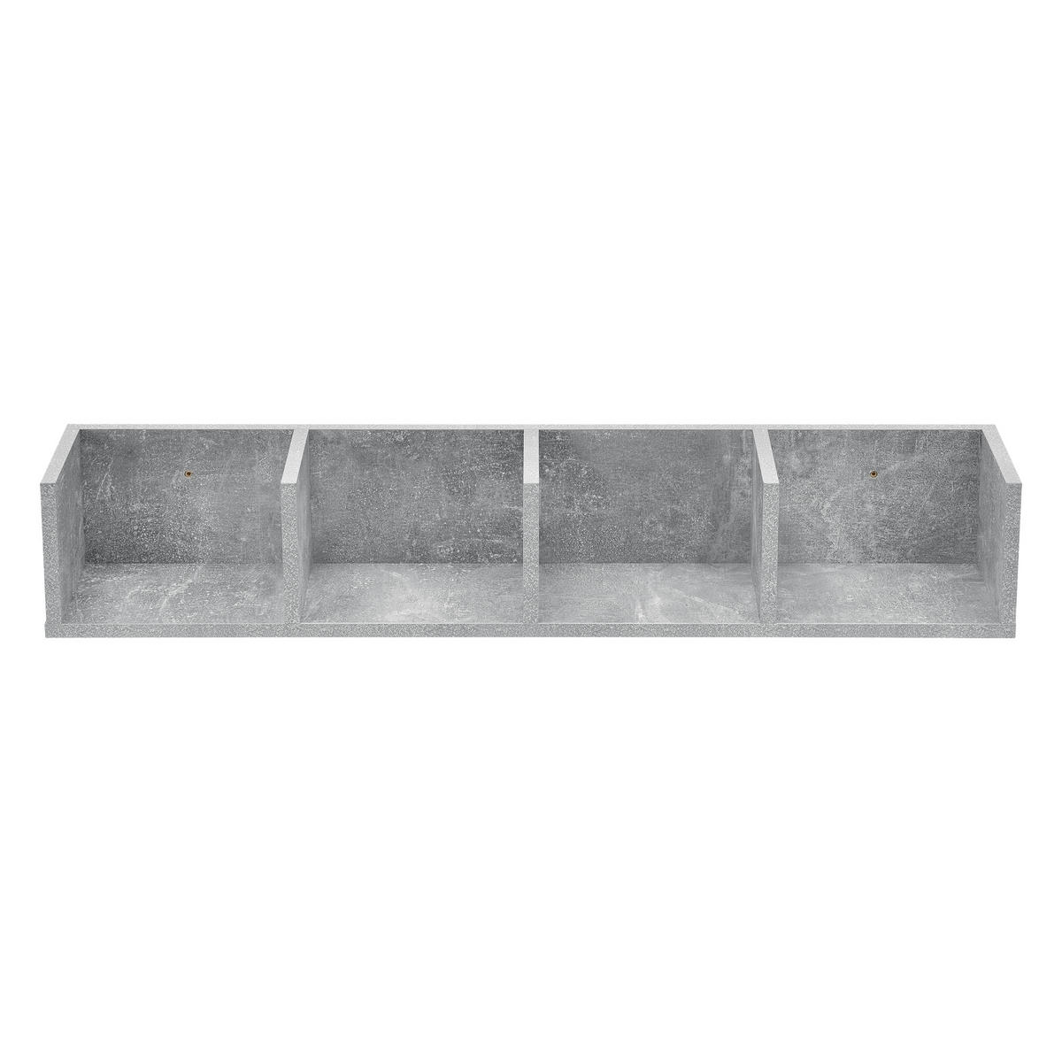 WANDREGAL Ekerö - Grau, Holzwerkstoff (95/16.5/17cm) - [en.casa]