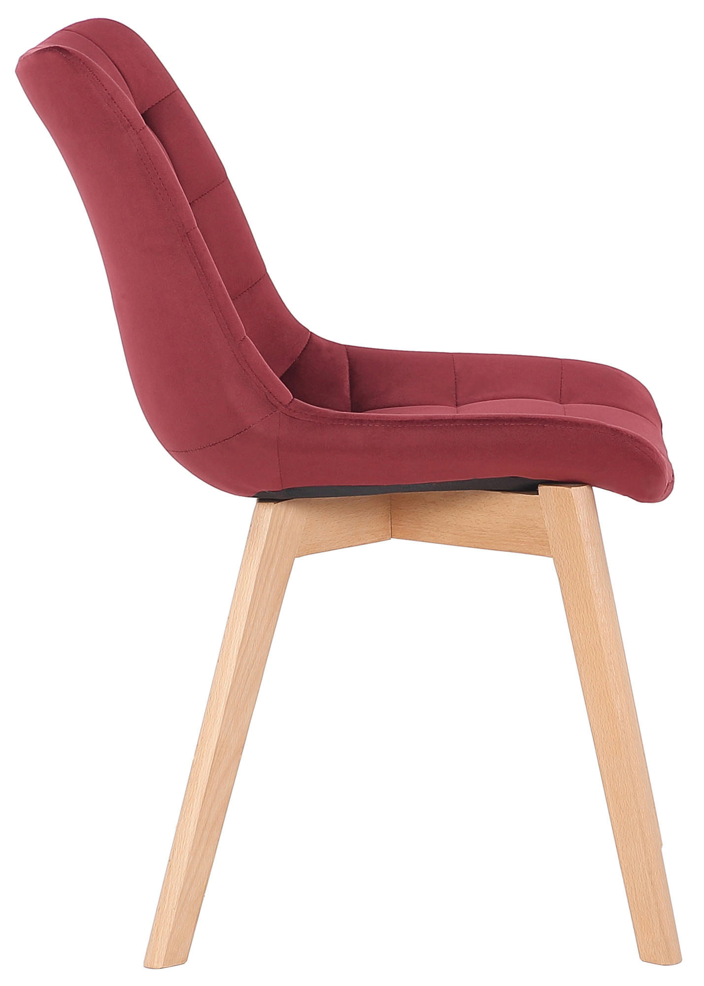Thumbnail - CLP Stuhl, Rot, Textil, 46x82x61 cm, Esszimmer, Stühle, Esszimmerstühle, Vierfußstühle
