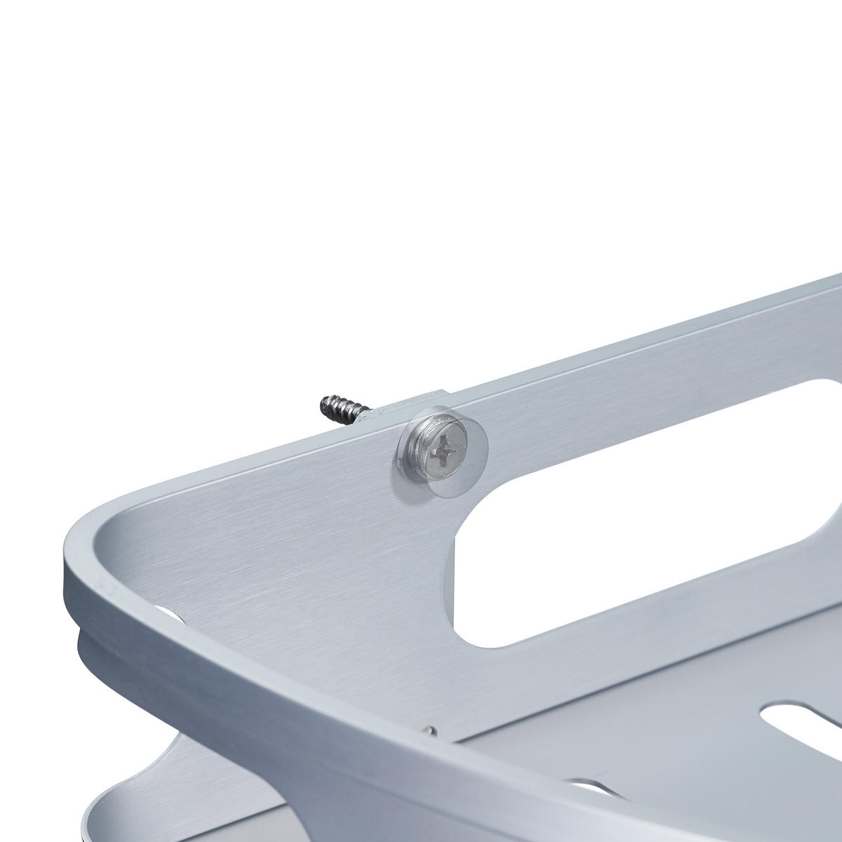 BADECKREGAL - Silberfarben, Metall (30/39/23cm) - Relaxdays