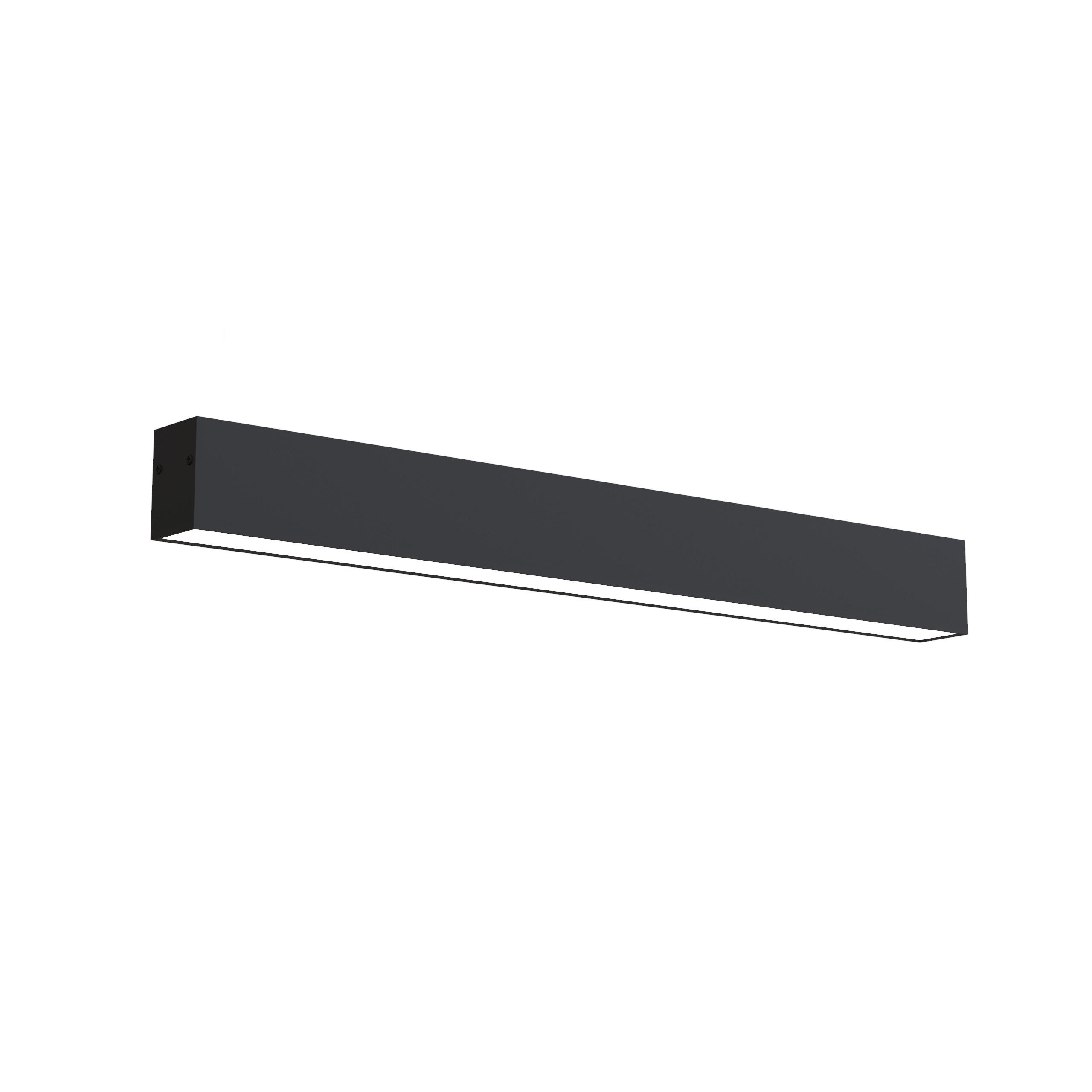 LED-DECKENLEUCHTE - Schwarz, Metall (4.5/40/6.3cm) - Lumicom