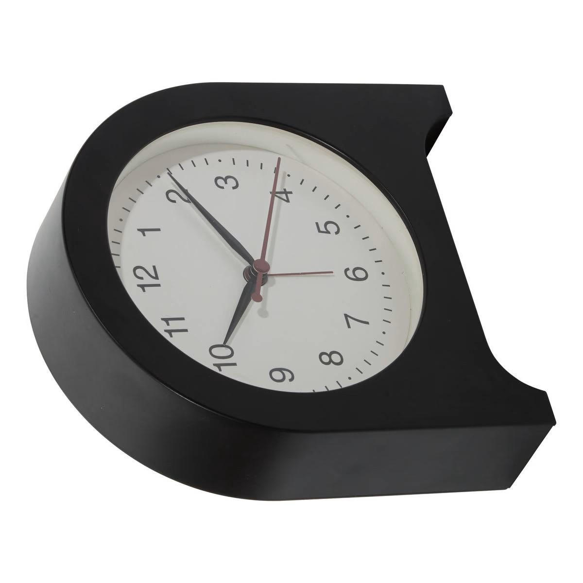 WECKER Cedo 14,9/4,2/16,1 cm - Schwarz, Kunststoff (4.2/16.1/14.9cm) - Atmosphera Createur d´interieur