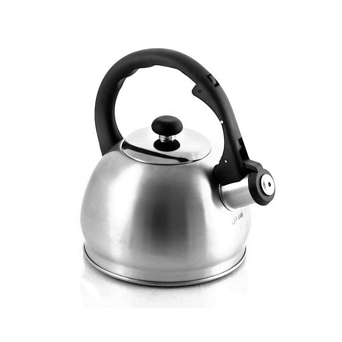 WASSERKESSEL mit Pfeife 1,8l 7741 - Silberfarben, Metall (24cm) - Kinghoff 