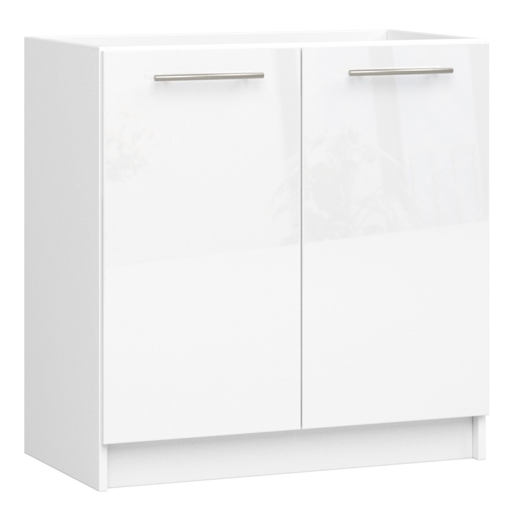 RAUMHIRSCH FURNITURE SPODNÍ SKŘÍŇKA bílá, bílý lesk 82/80/46