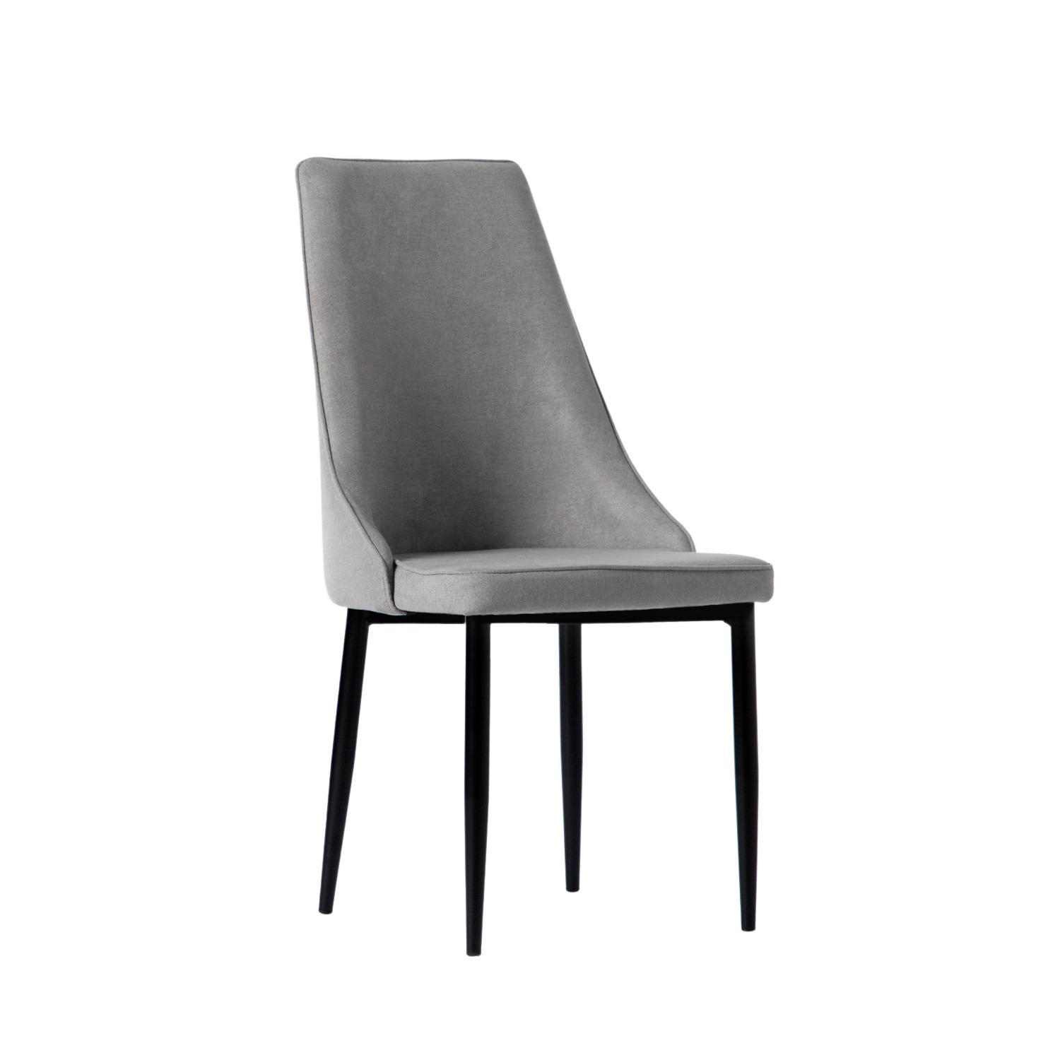 ESSZIMMERSTUHL Agnes Grau 45 cm x 95 cm - Grau, Textil (45/95/65cm) - Klast Home