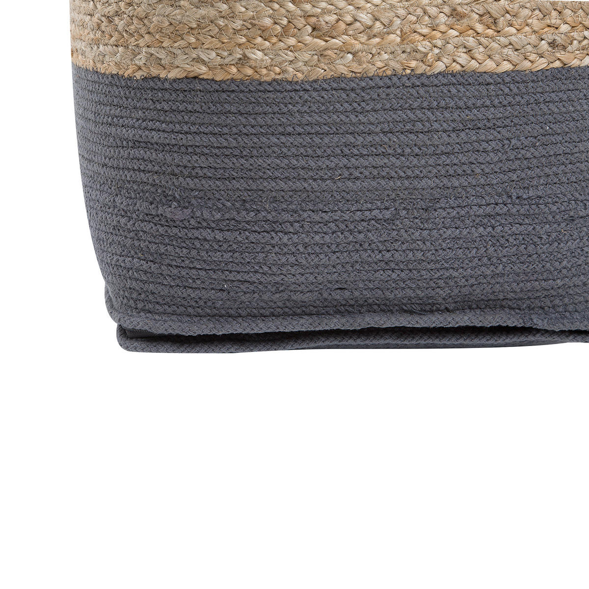 POUF Kirama 44/44/44 cm - Beige, Naturmaterialen (44/44/44cm) - Beliani