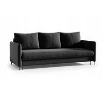 SCHLAFSOFA Belis in Schwarz - Schwarz, Holzwerkstoff/Textil (216/95/100cm) - Bettso