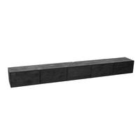 LOWBOARD Quantum Mangoholz 280 cm / 35 cm Schwarz - Schwarz, Holz (280/30/35cm) - Villa Möbel