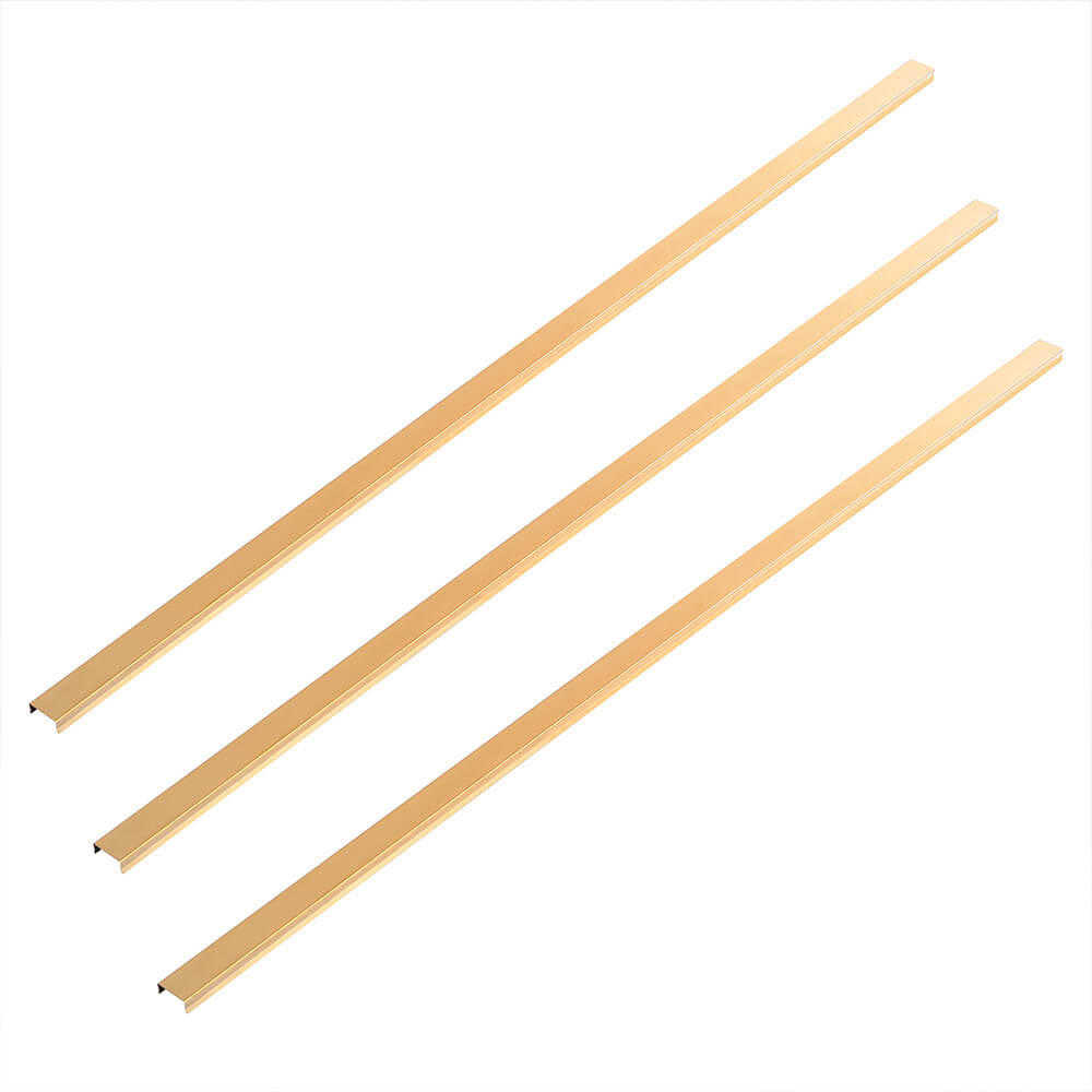 DEKOLEISTE FIRE - Gold, 110 cm - Goldfarben, Metall (110/1.3/2.7cm) - Home Deluxe