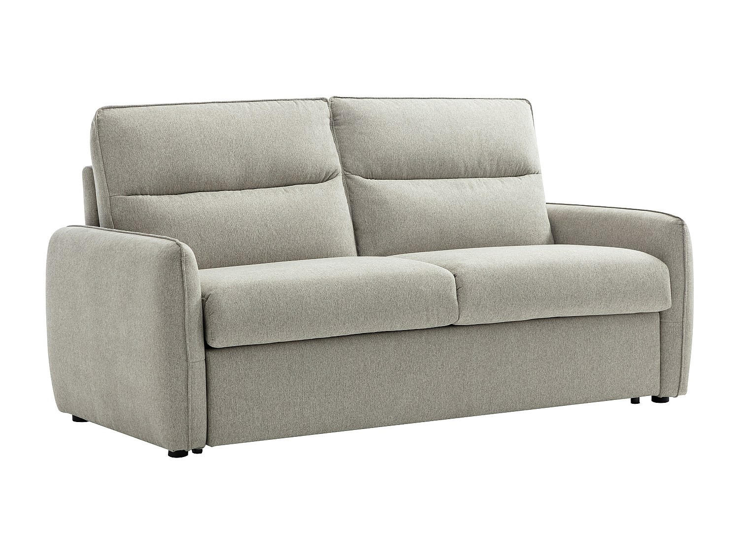 3‑SITZER Schlafsofa - Express-Schlaffunktion - Stoff - Grau - ORELIS - Grau, Textil (195/101/210cm) - Vente-Unique