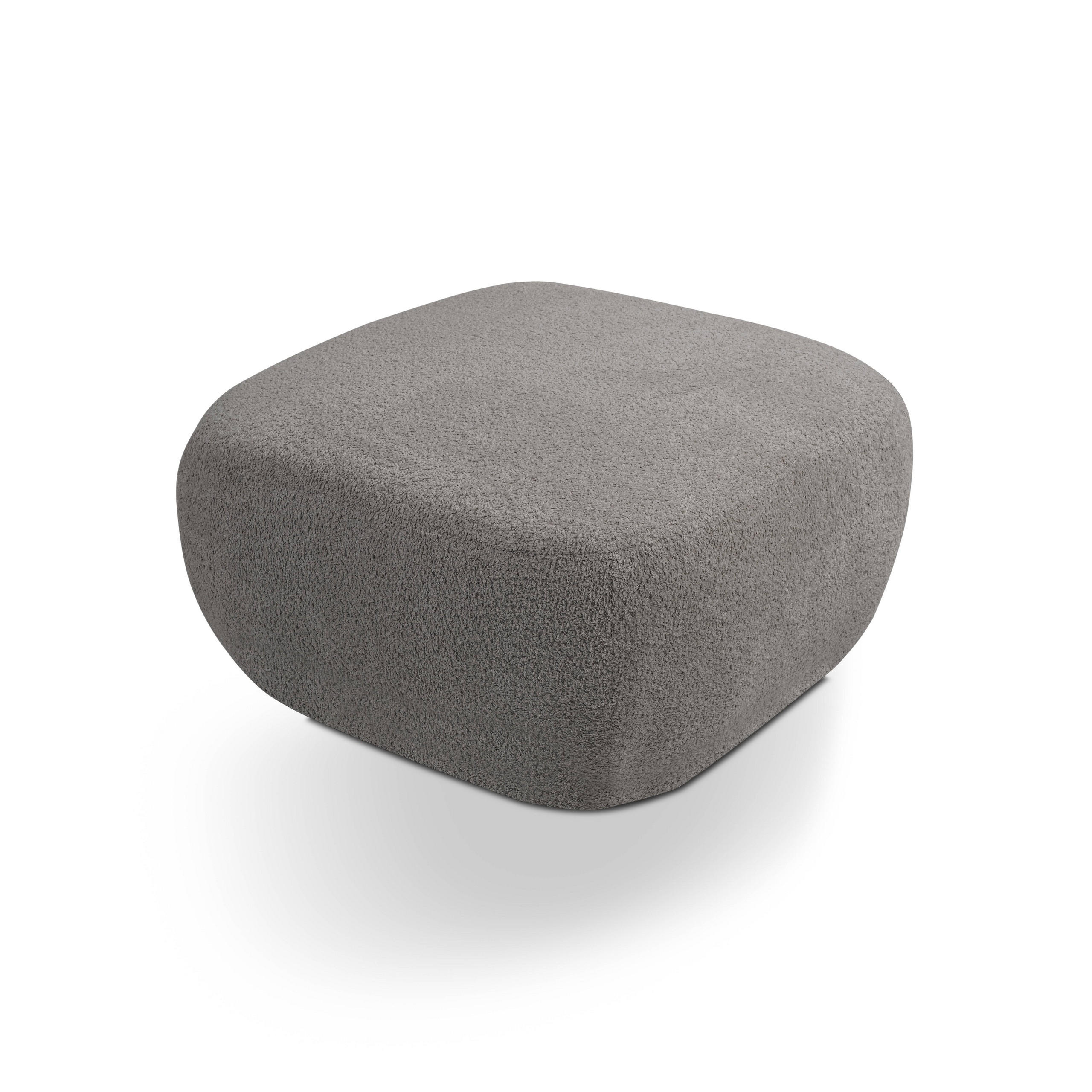 Masseno Polsterhocker Grau 75x39x75 cm