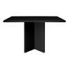 ESSTISCH Rechteckiger aus lackiertem MDF 3 cm in Schwarz, 90/120 cm - Schwarz, Holzwerkstoff (90/120/75cm) - RNT By Really Nice Things