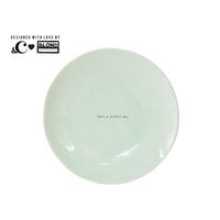 FRÜHSTÜCKSTELLER Hab einen wunderschönen Tag in Grün - 22cm - Grün, Keramik (21.8cm) - Blond Amsterdam