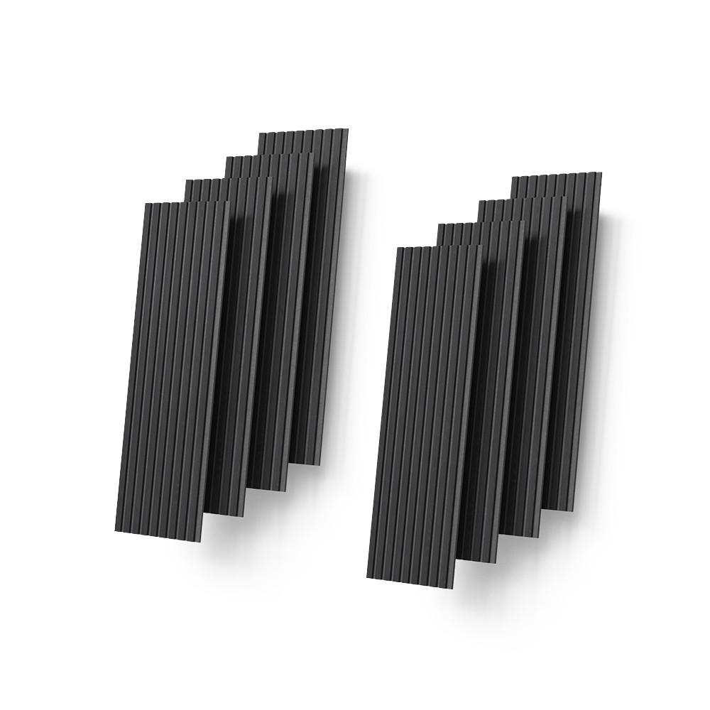 Livinity® STĚNOVÉ PANELY Grivola Černá 8 kusů
