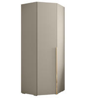 DREHTÜRENSCHRANK 236.7/81.7/81.7 1-türig - Kaschmir/Goldfarben, Holz/Metall (81.7/236.7/81.7cm) - MÖBEL KRYSPOL
