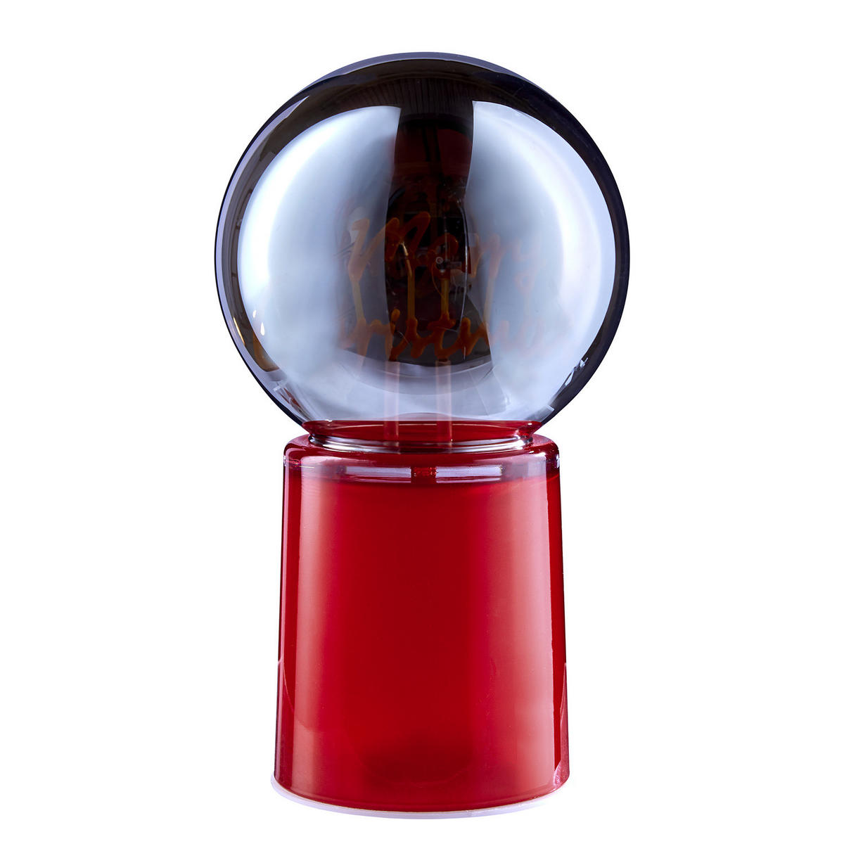 DEKO-KUGEL Glow Ball Merry Xmas - Rot, Glas (12/21/12cm) - Butlers