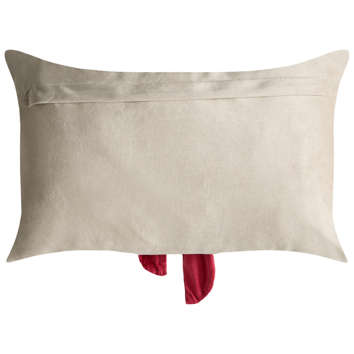 DEKOKISSEN 2er-Set Taupe 50/30 cm Belle - Taupe, Textil (50/30cm) - Beliani