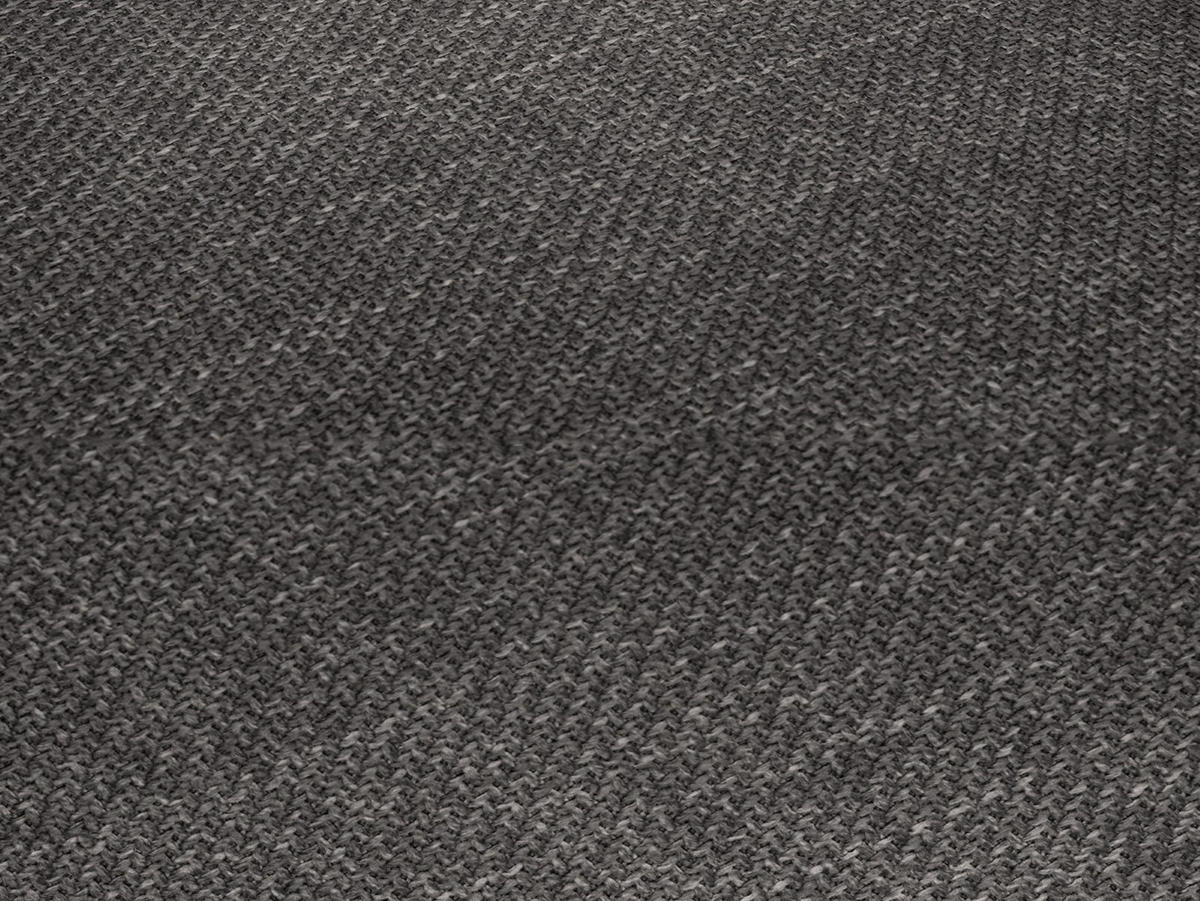 PANORAMASOFA rechts Ruby aus strukturiertem Stoff grau 7 Sitzplätze - Grau, Textil (273/69/366cm) - Micadoni