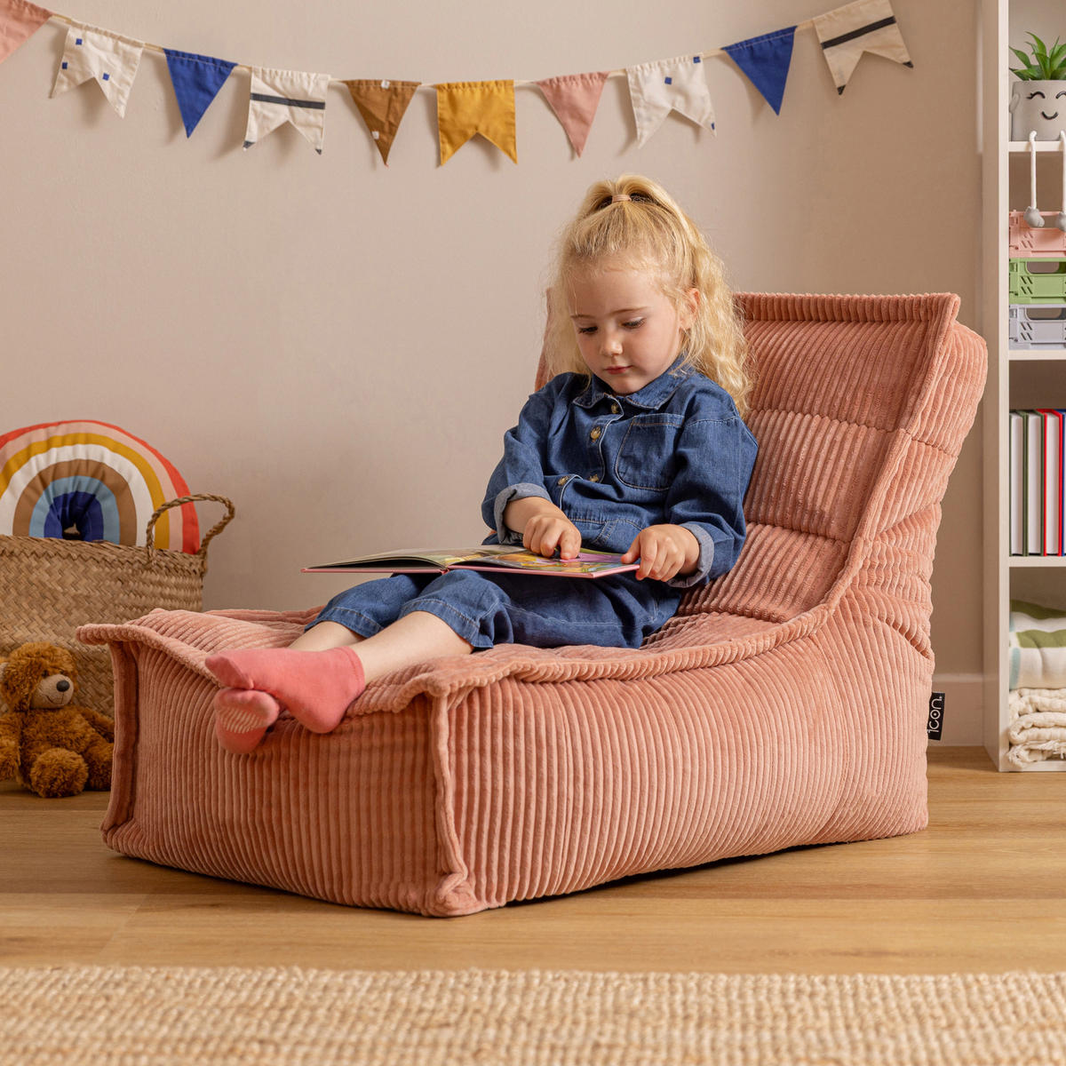KINDERSITZSACK Liege Dolce - Pink, Textil (69/57/85cm) - icon
