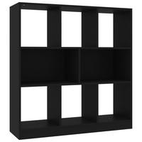 BÜCHERREGAL mit 8 Fächern 97,5/29,5/100 cm aus Holzwerkstoff Schwarz - Schwarz, Holz (97.5/100/29.5cm) - vidaXL