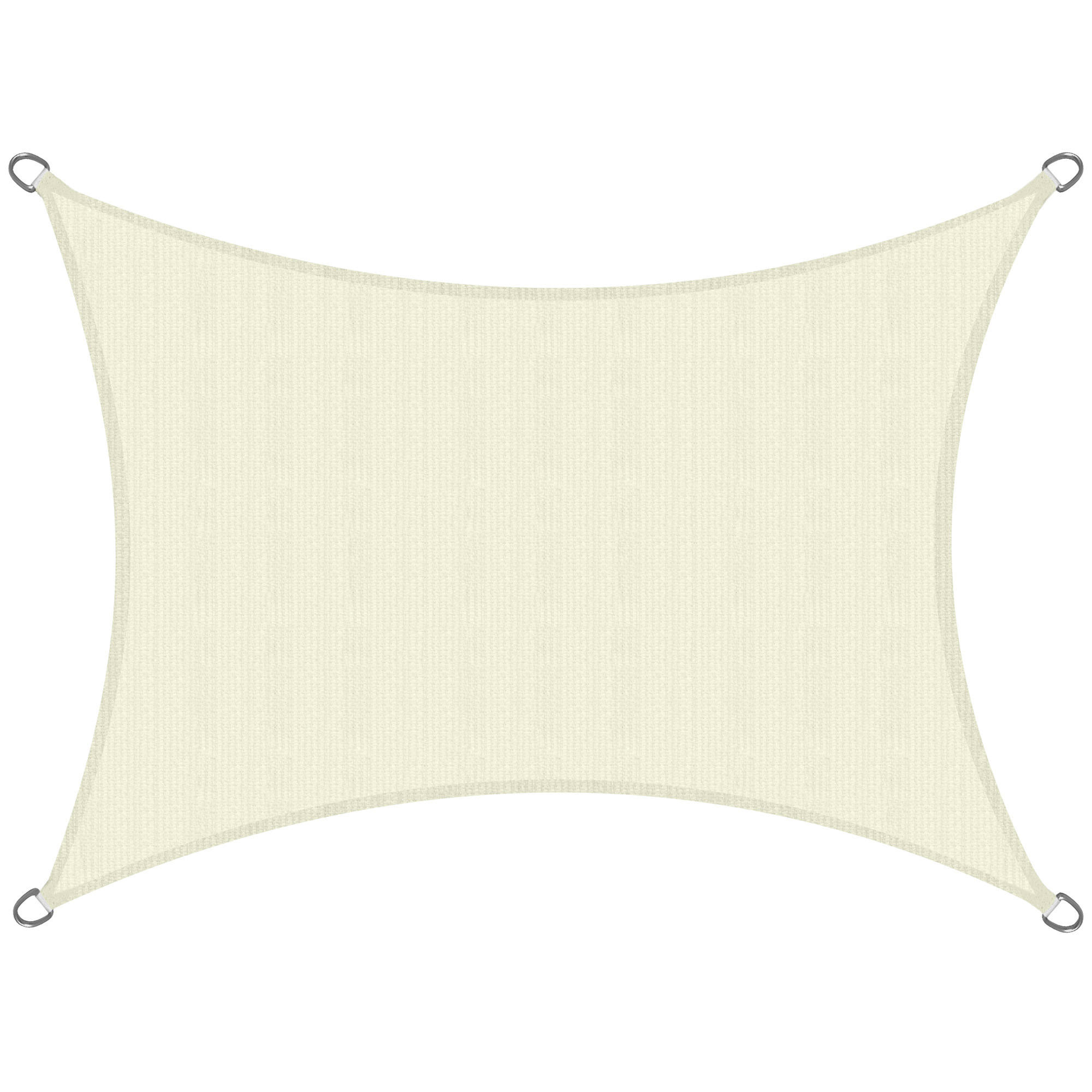 SONNENSEGEL SolVision HS9 200/300 cm rechteckig Creme HDPE - Creme, Kunststoff (300/200cm) - Sol Royal