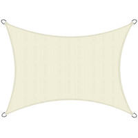 SONNENSEGEL SolVision HS9 200/300 cm rechteckig Creme HDPE - Creme, Kunststoff (300/200cm) - Sol Royal