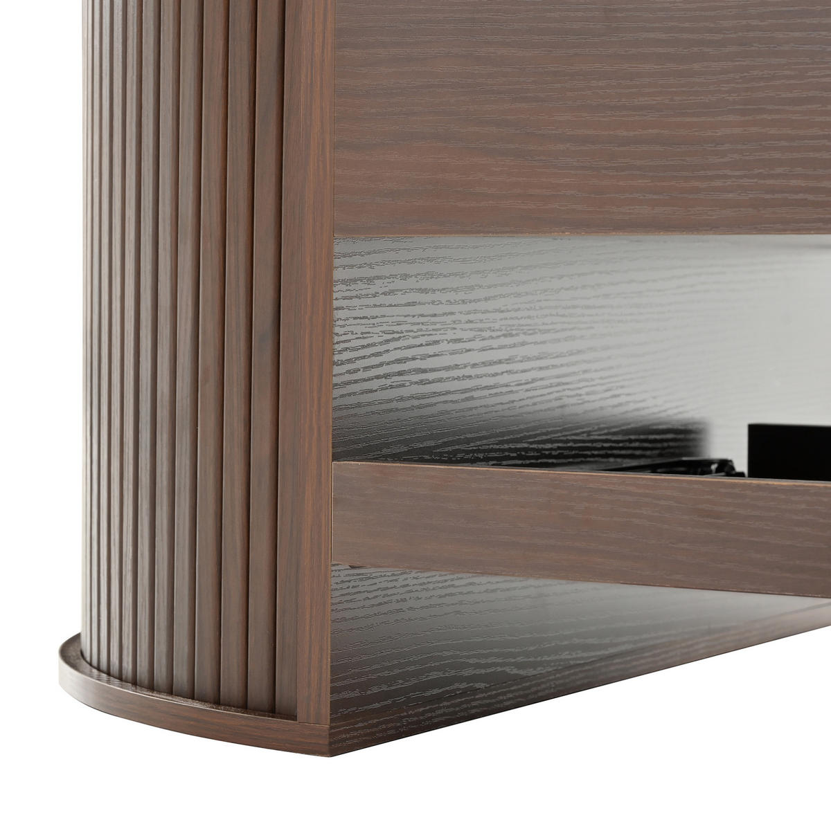 KONFERENČNÍ stolek 110/55,5/40 cm ořechová z MDF s výklopnou deskou a úložným prostorem - přírodní, kompozitní dřevo (110/55.5/40cm) - OKWISH