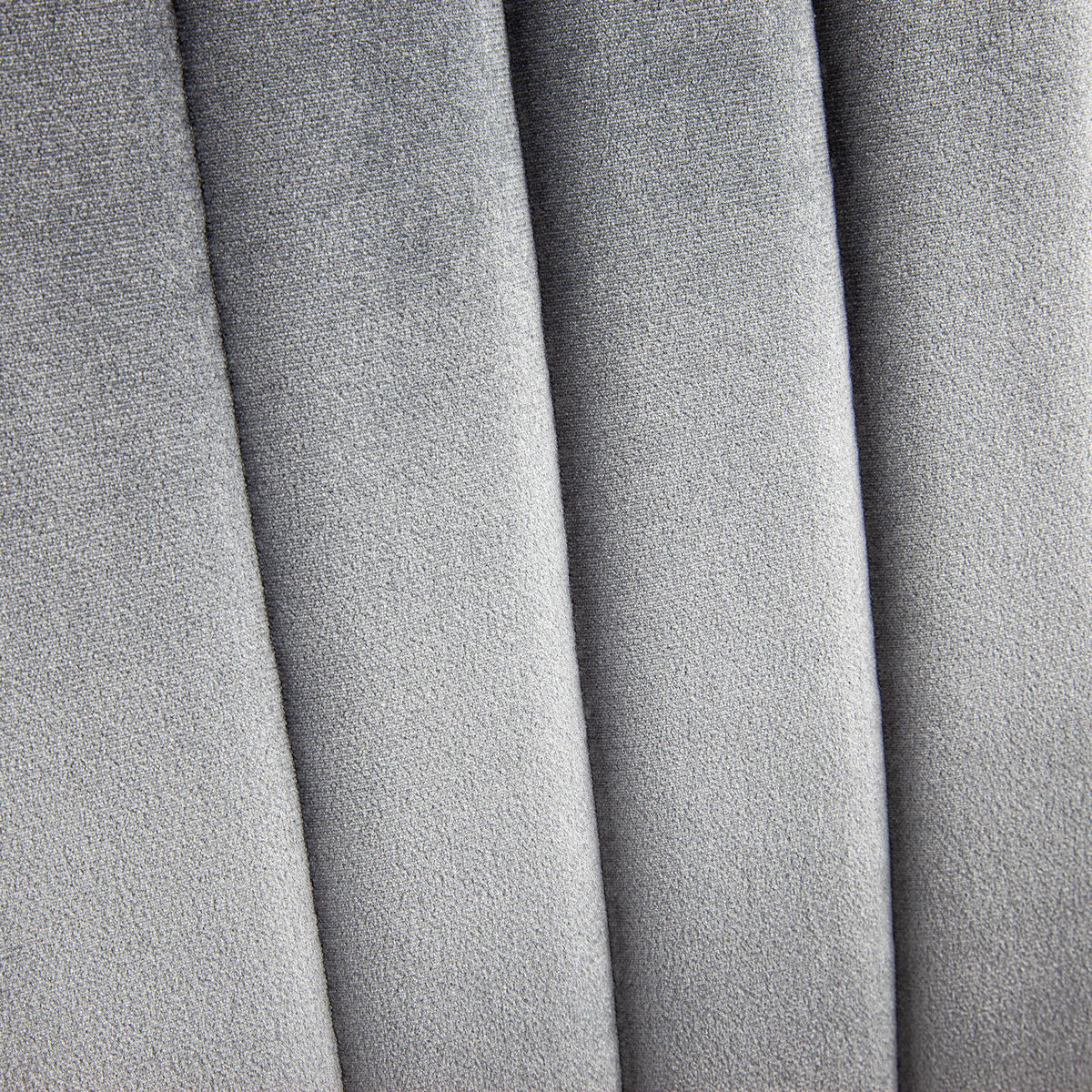 STUHL MODENA Samtbezug Metallbeine 4er Set Grau - Grau, Textil/Metall (42/96/43cm) - Albatros